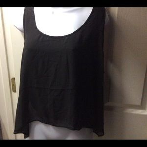 Reduced Black Sleeveless Top